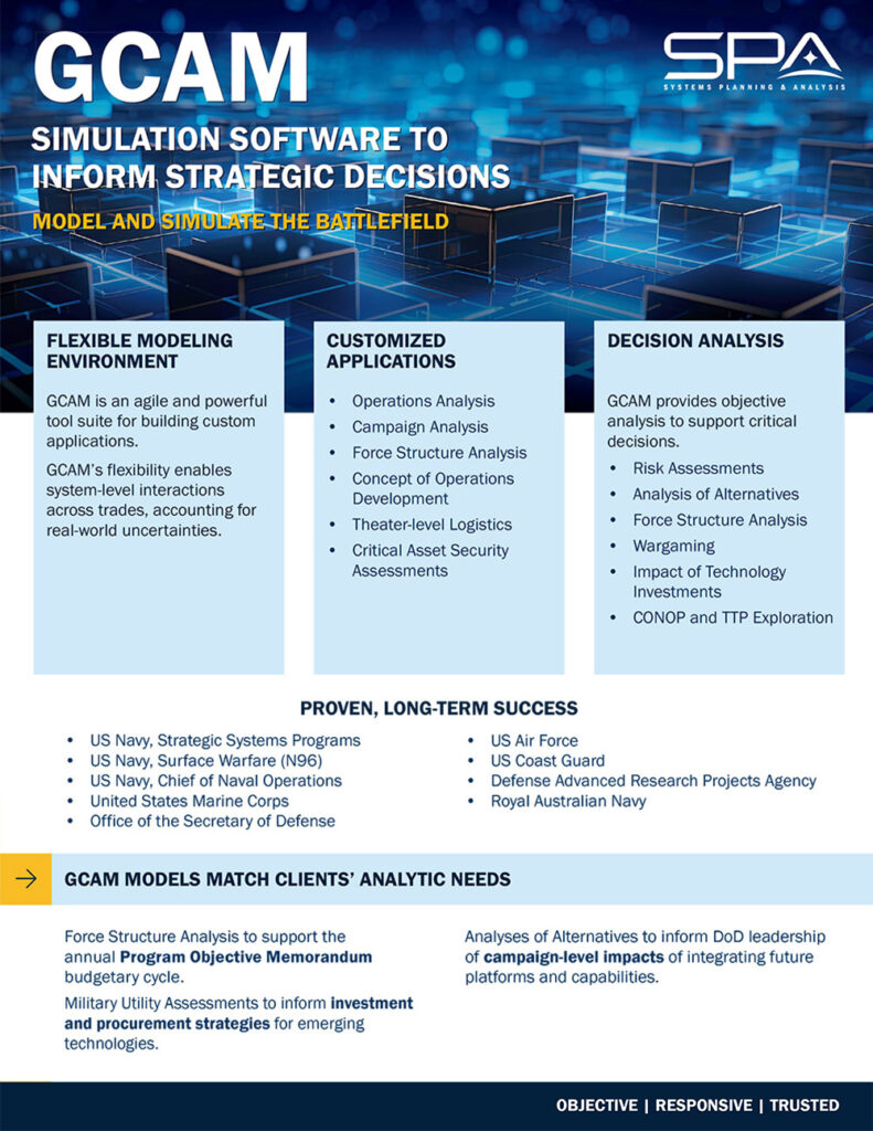 SPA's GCAM Information Sheet